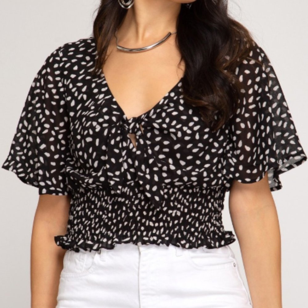Black Pebble Blouse